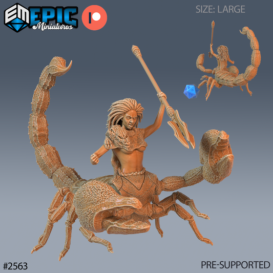 Scorpion Arachnid DND TTRPG Resin Model 51mm Base