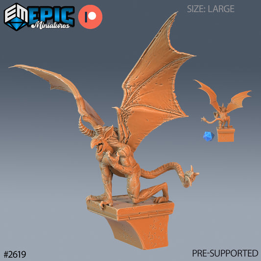 Gargoyle DND TTRPG Resin Model 51mm Base