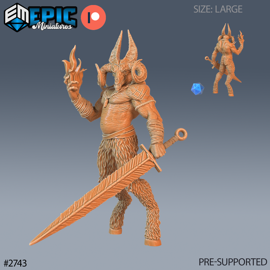 Goristro | Abyssal Siege Demon | Resin Tabletop RPG Figure | 51mm Base