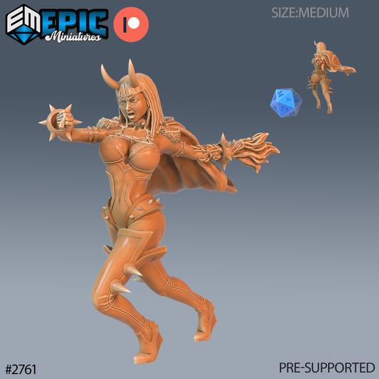 Wingless Lower Succubus | Infernal Temptress Demon | Resin Tabletop RPG Figure | 25mm Base