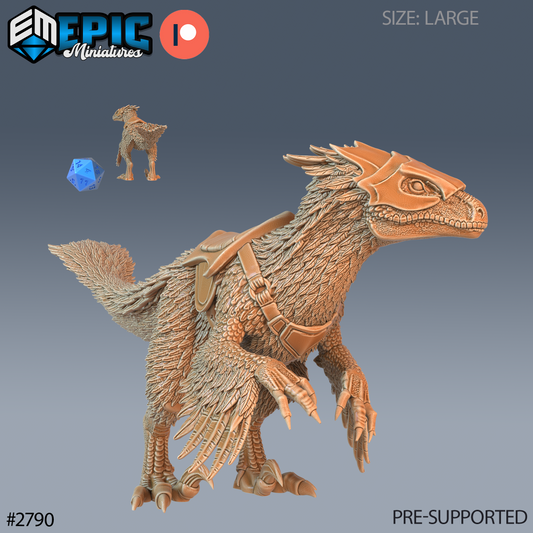 Feathered Raptor DND TTRPG Resin Model 51mm Base