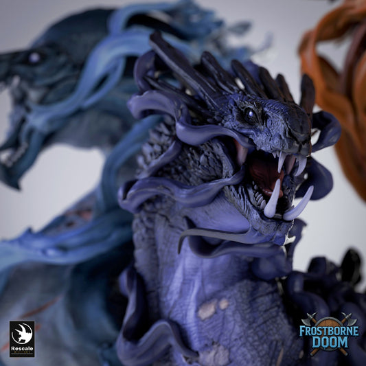 Elemental Dragon Large Scale DnD Miniature | Epic Dragon Figure for Dungeons and Dragons | Resin 3D Printed Tabletop RPG Model