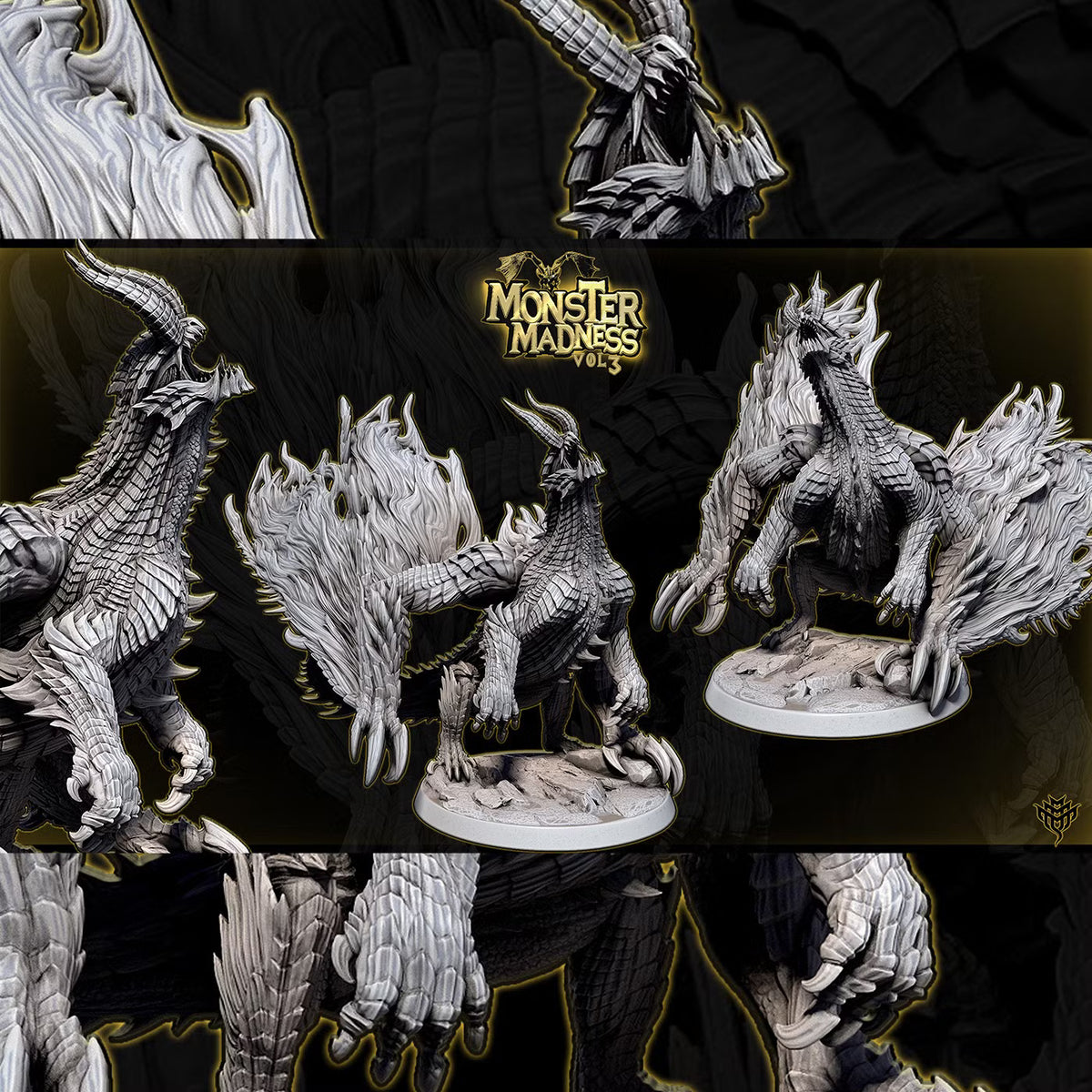 Dev Colossa DND TTRPG Resin Model 75mm Base