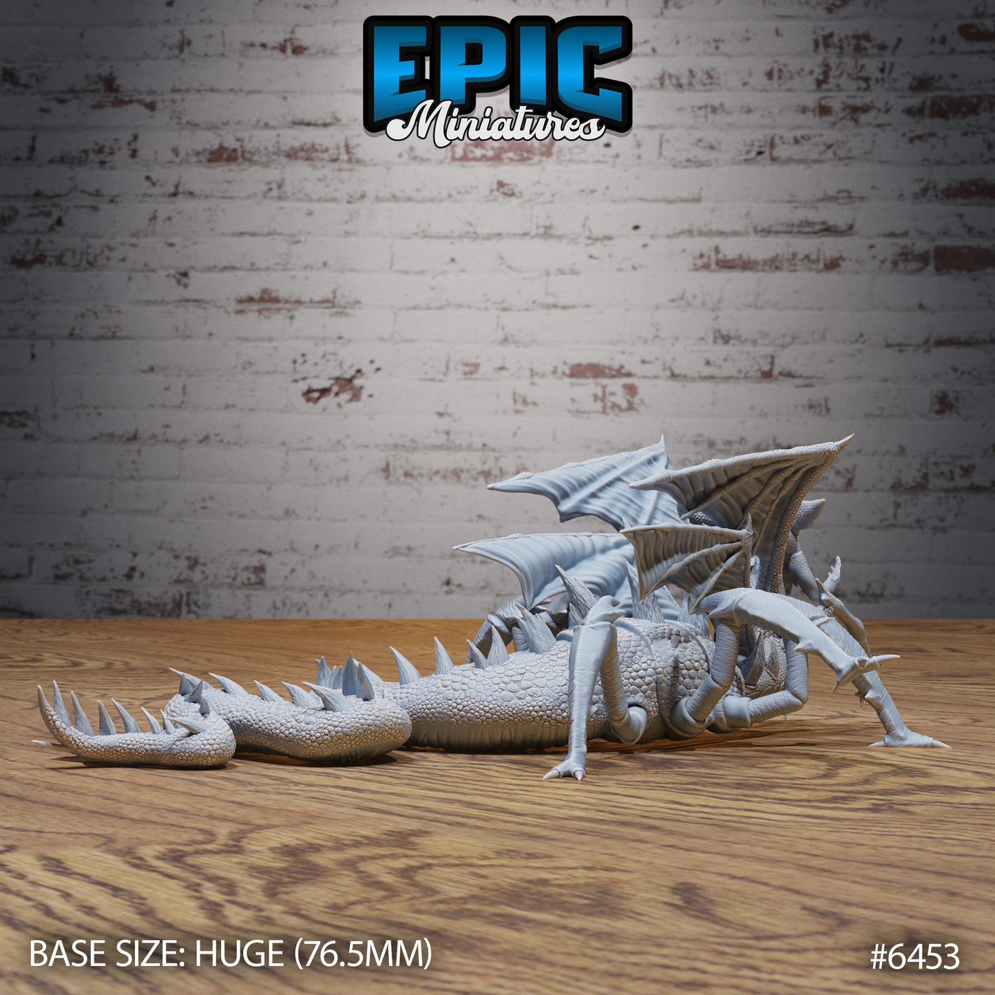Spider Dragon | Nightmare Arachnid Dragon | Resin Tabletop RPG Figure | 76mm Base