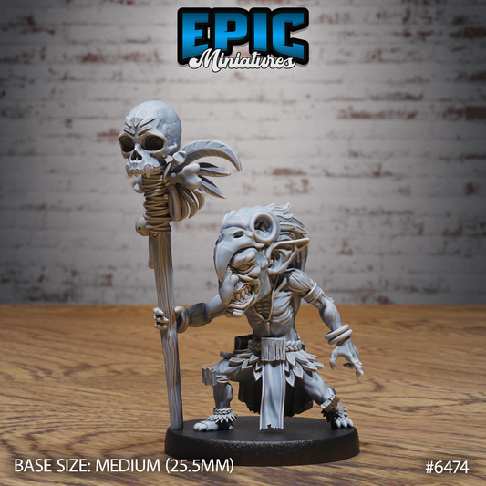 Goblin Shaman | Tribal Spellcaster | Resin Tabletop RPG Figure | 25mm Base