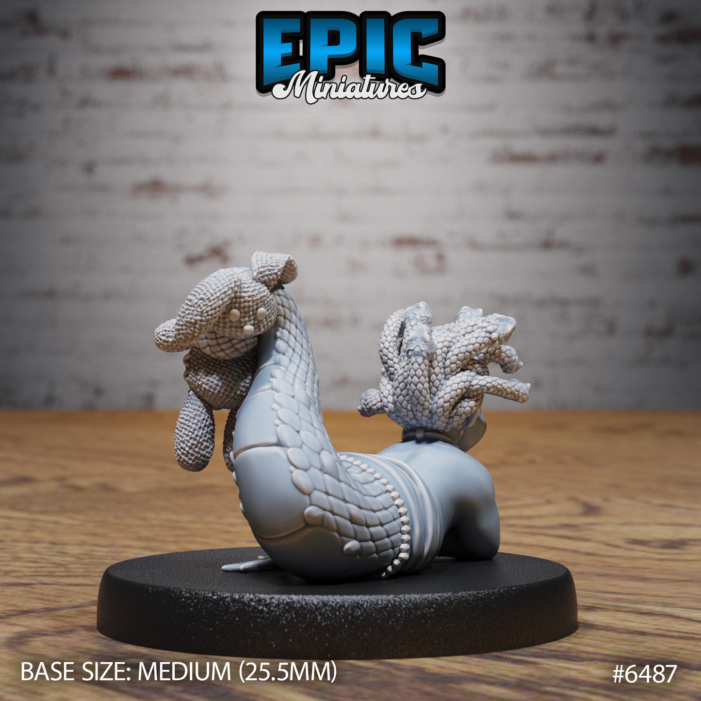 Baby Gorgon | Stone Gaze Calf | Resin Tabletop RPG Figure | 25mm Base