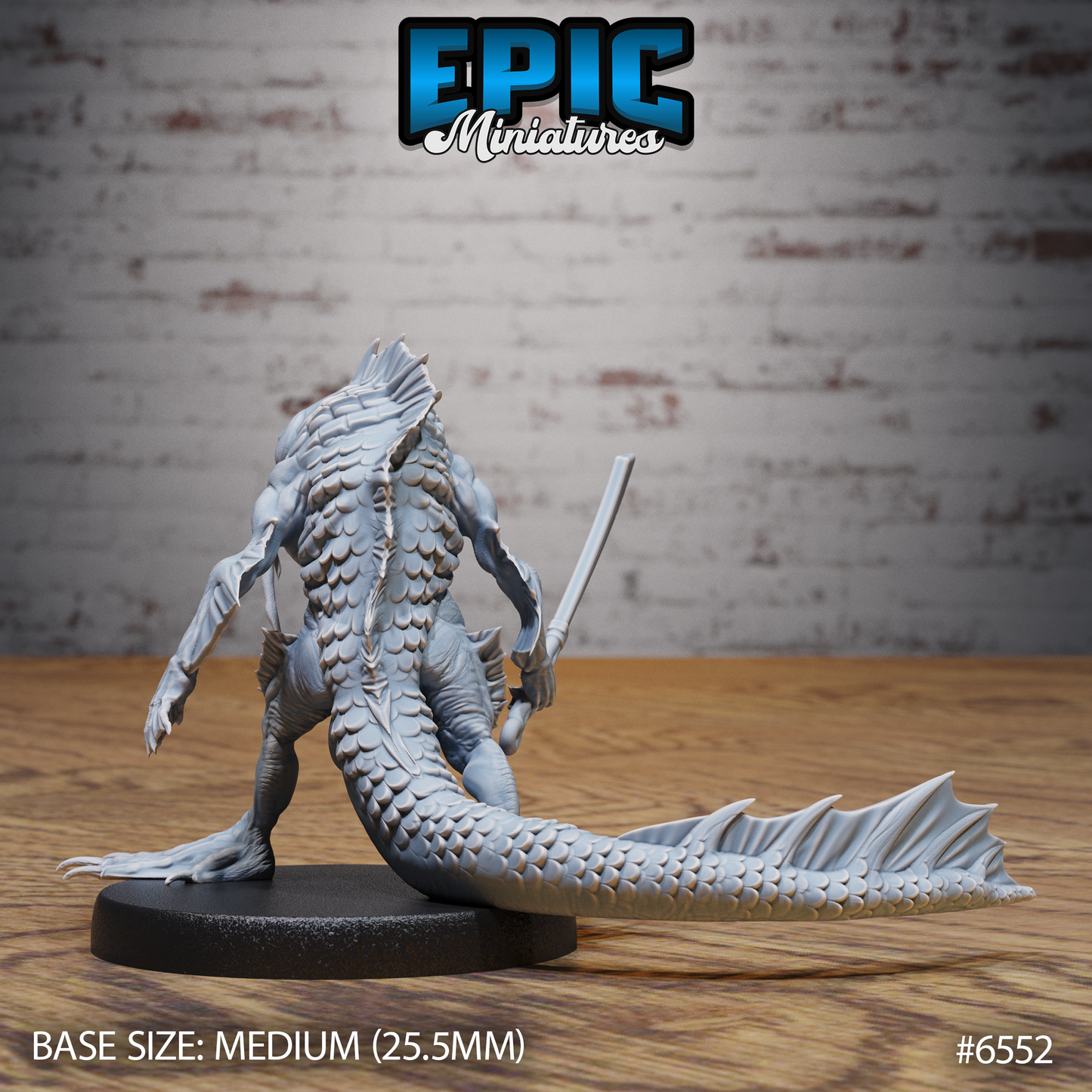 Catfish Folk | Whiskered Swamp Humanoid | Resin Tabletop RPG Figure | 25mm Base