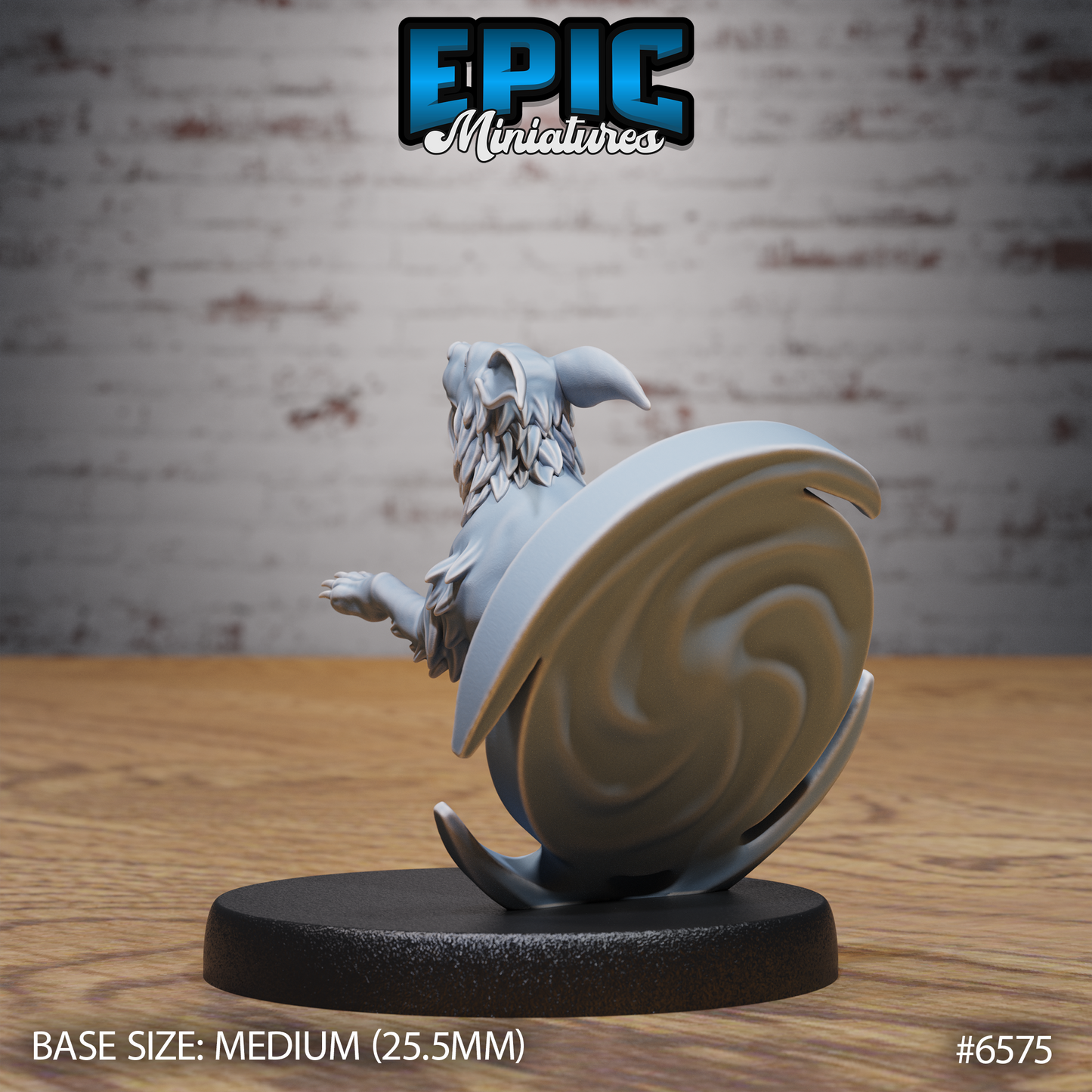 Blink Dog | Teleporting Fey Hound | Resin Tabletop RPG Figure | 25mm Base
