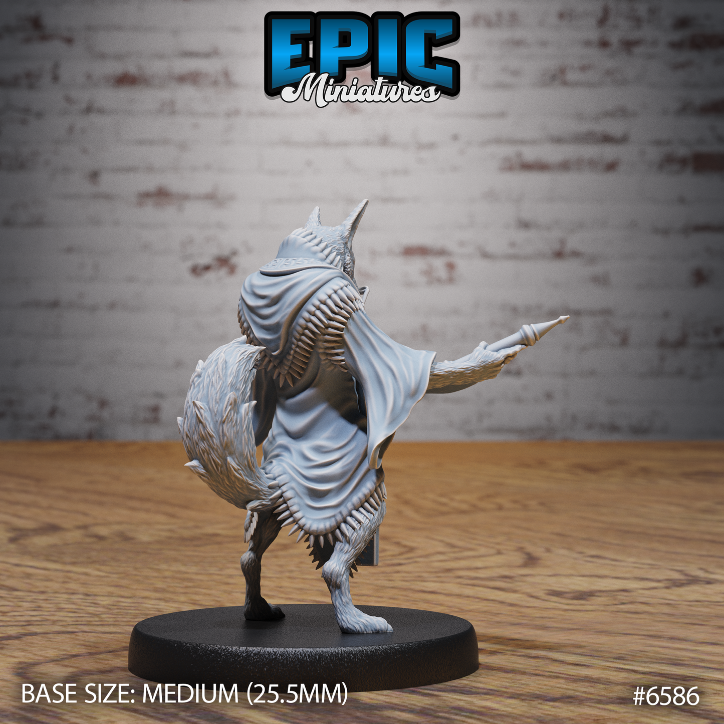 Arcanaloth | Yugoloth Arcane Scribe | Resin Tabletop RPG Figure | 25mm Base