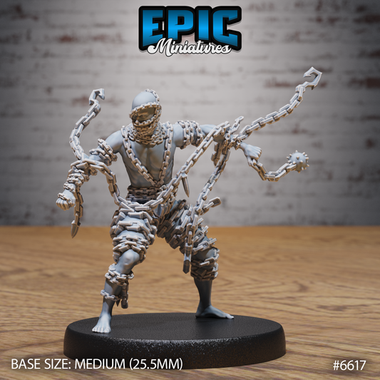 Chain Devil Devil DND Miniature TTRPG Resin Figure 25mm Base
