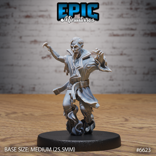 Dybbuk Undead Demon DND Miniature TTRPG Resin Figure 25mm Base