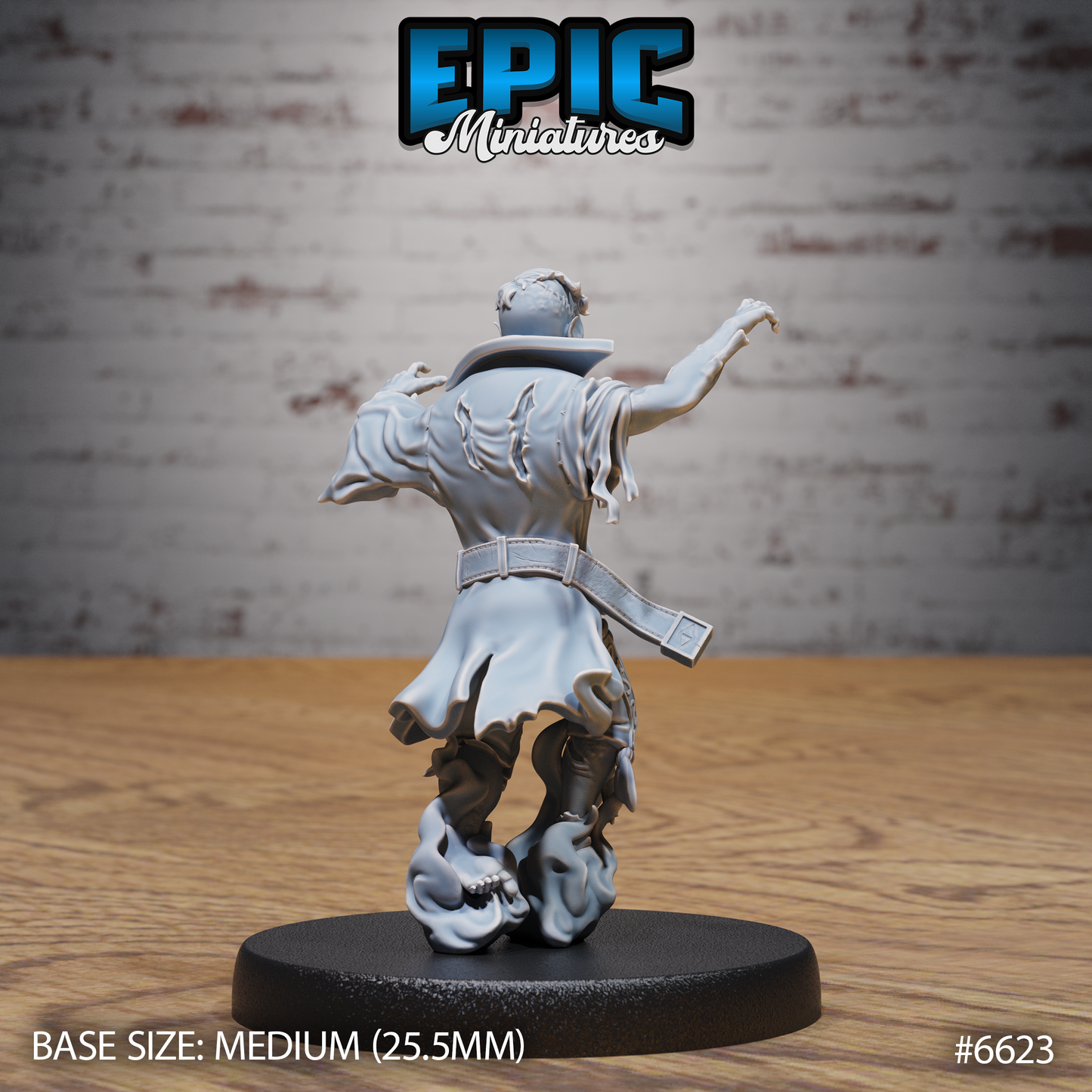 Dybbuk Undead Demon DND Miniature TTRPG Resin Figure 25mm Base