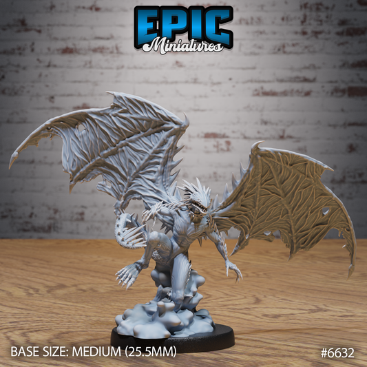 Spined Devil Devil DND Miniature TTRPG Resin Figure 25mm Base