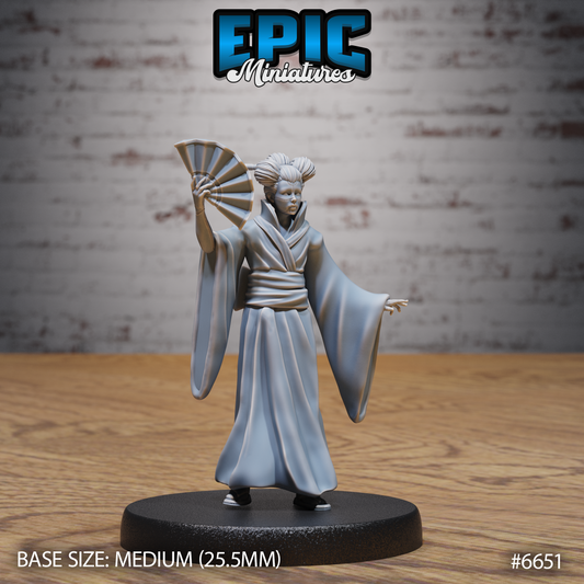 Karakuri Geisha Construct DND Miniature TTRPG Resin Figure 25mm Base