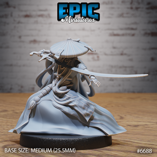 Immortal Monk DND Miniature TTRPG Resin Figure 25mm Base