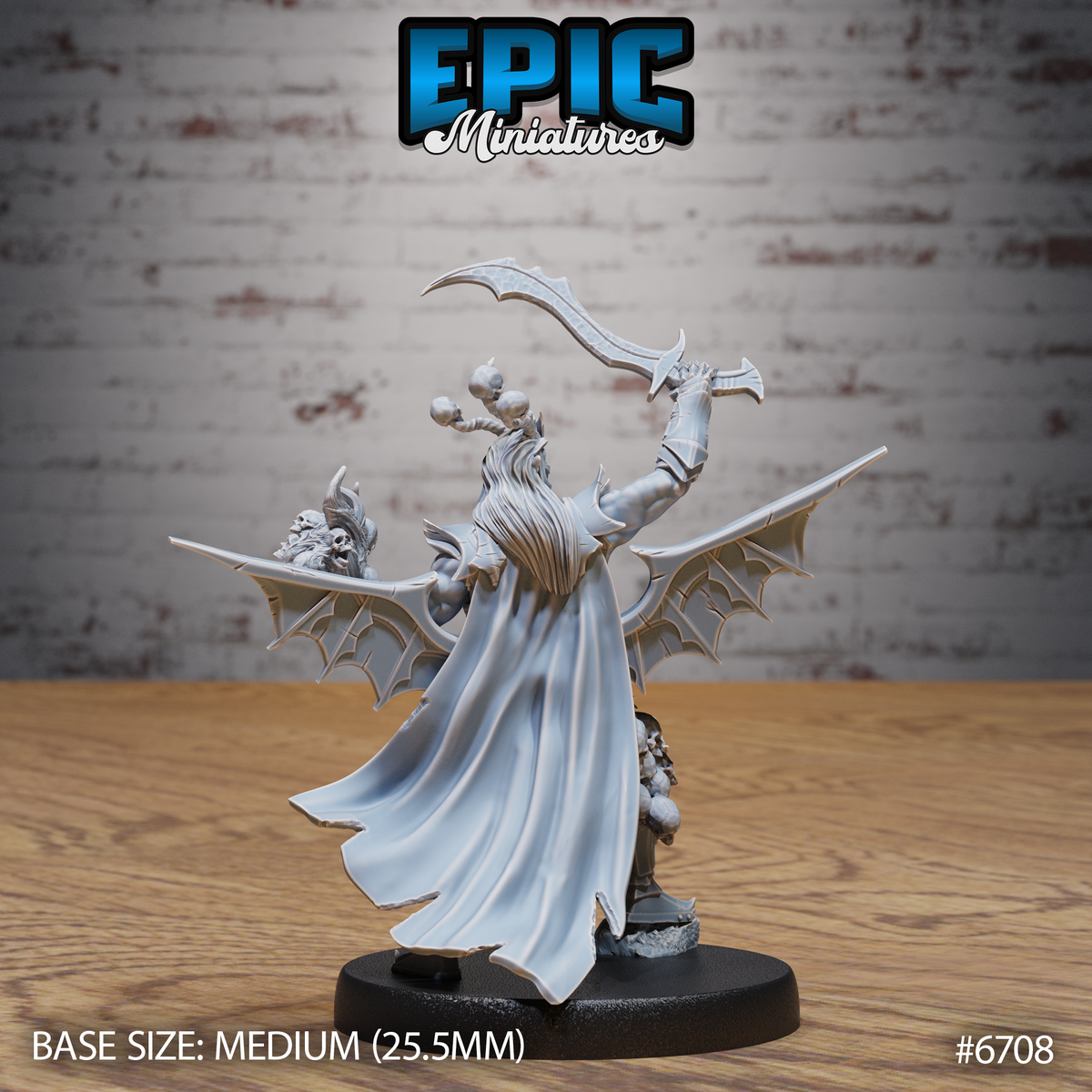 Necro Orc DND Miniature TTRPG Resin Figure 25mm Base