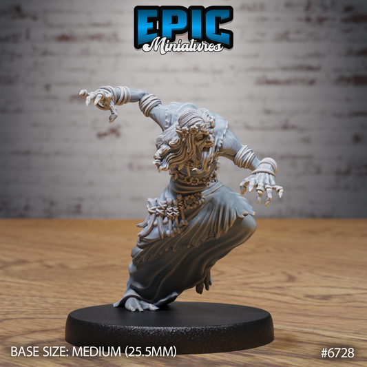 Ghoul Gravecaller DND Miniature TTRPG Resin Figure 25mm Base