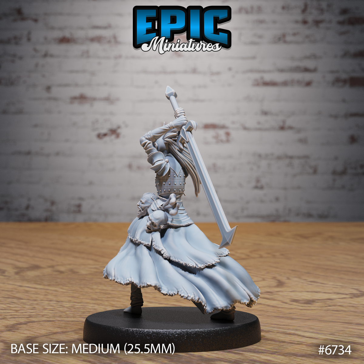 Revenant Headhunter DND Miniature TTRPG Resin Figure 25mm Base