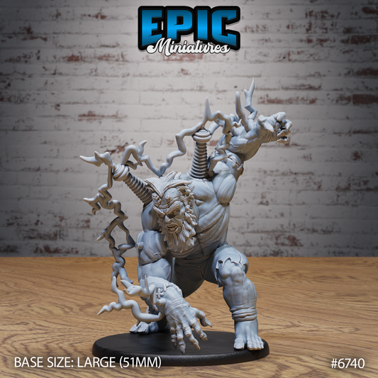 Electric Frankenstein DND TTRPG Resin Model 51mm Base