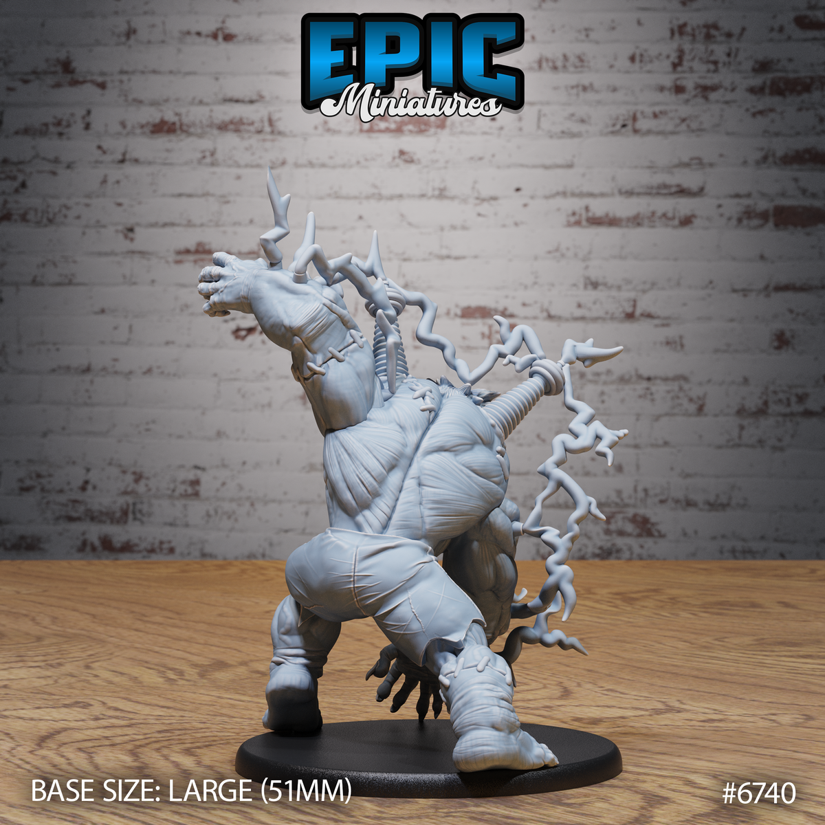 Electric Frankenstein DND TTRPG Resin Model 51mm Base