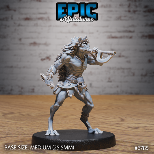 Frogfolk DND Miniature TTRPG Resin Figure 25mm Base