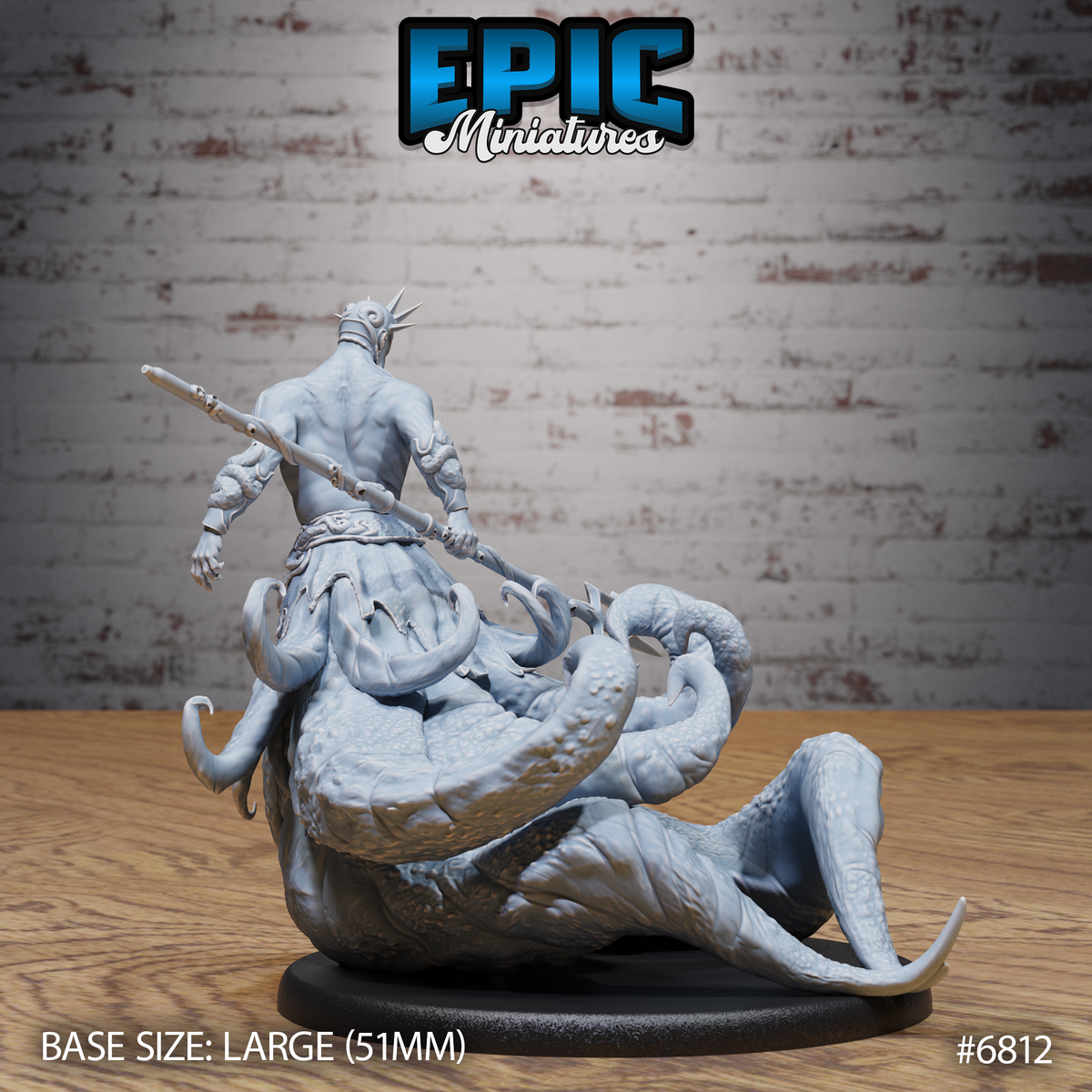 Dagon High Priest DND TTRPG Resin Model 51mm Base