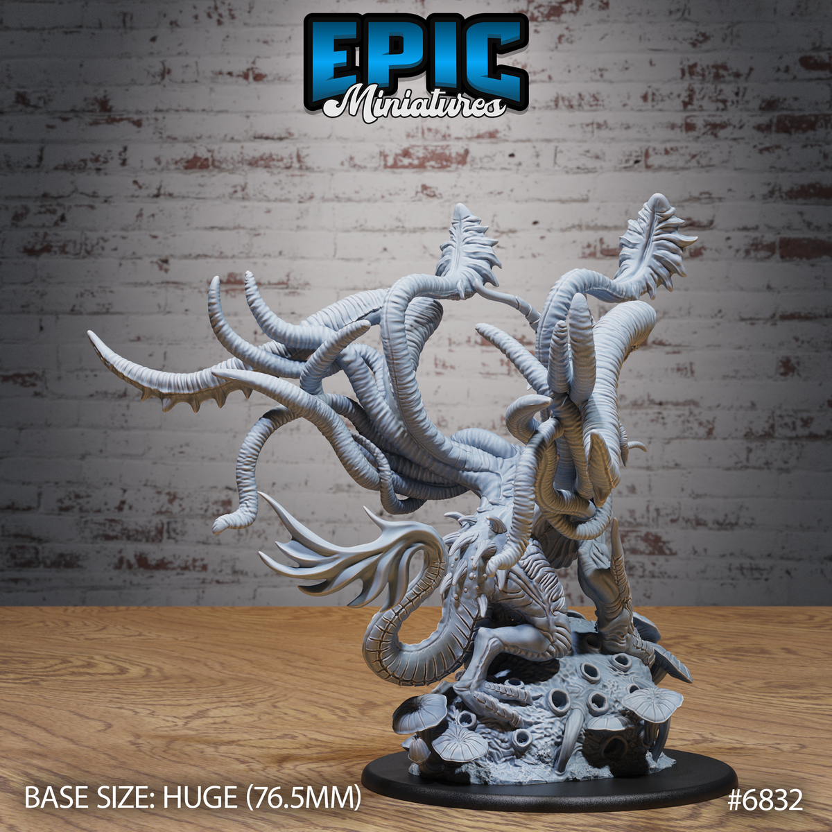 Eldritch Void Dragon DND TTRPG Resin Model 76mm Base