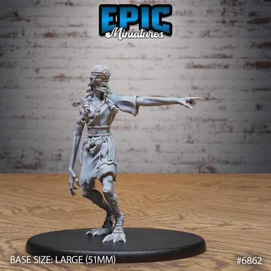 Norse Volva DND TTRPG Resin Model 51mm Base