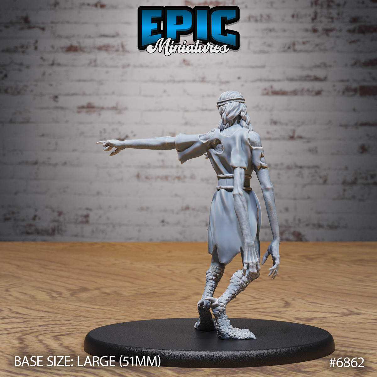 Norse Volva DND TTRPG Resin Model 51mm Base