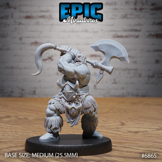 Viking Barbarian DND Miniature TTRPG Resin Figure 25mm Base