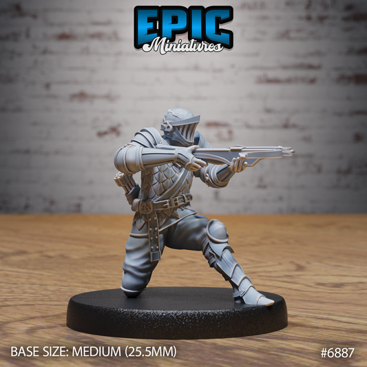Crossbow Guard DND Miniature TTRPG Resin Figure 25mm Base