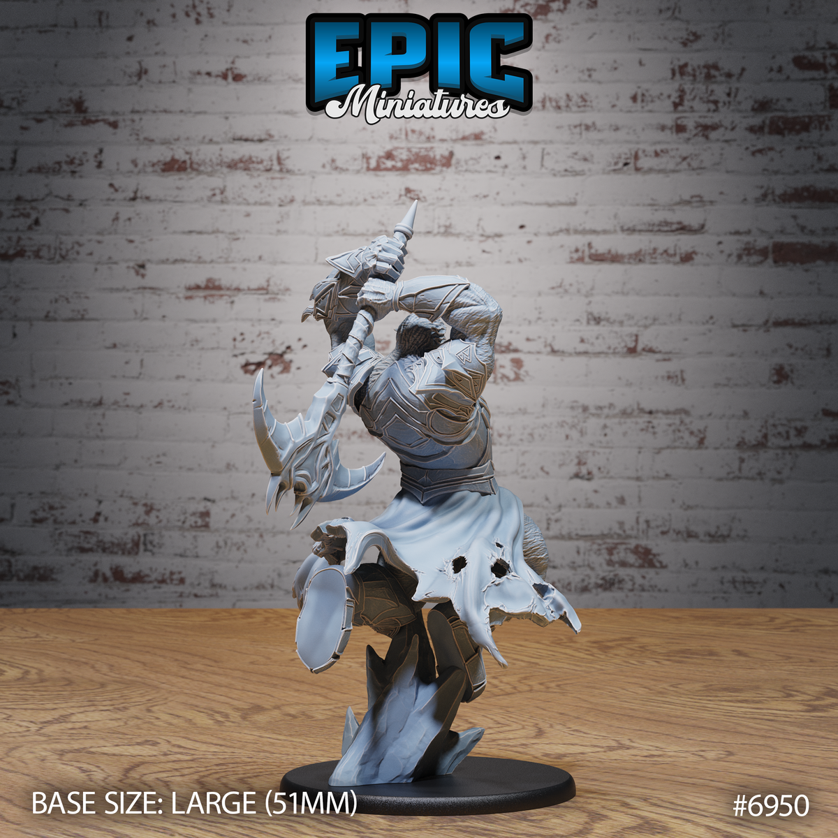 Mind Berserker DND TTRPG Resin Model 51mm Base
