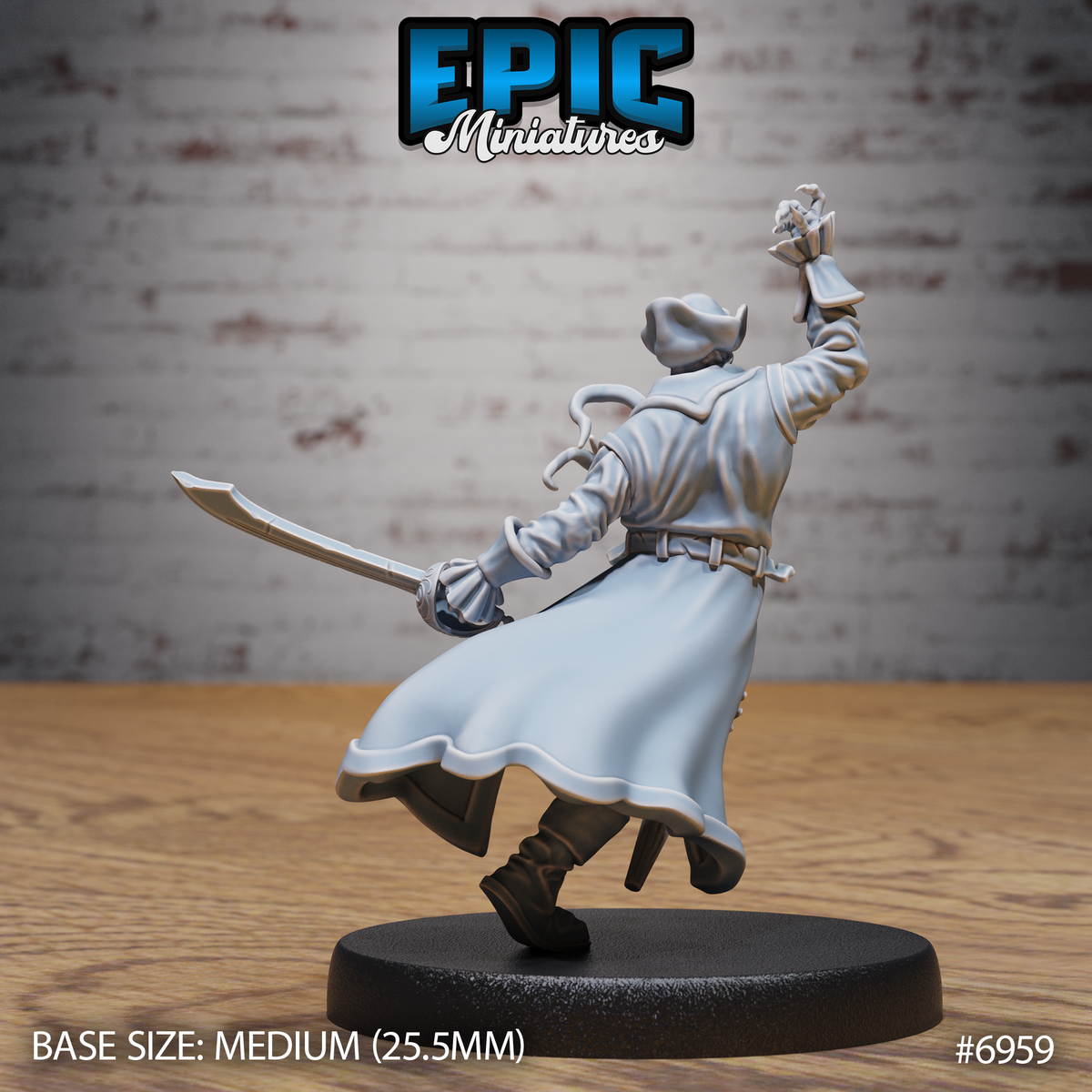 Mind Pirate DND TTRPG Resin Miniature 25mm Base