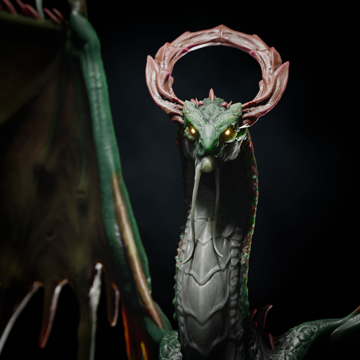 Adult Spirit Dragon DND TTRPG Resin Model 75mm Base