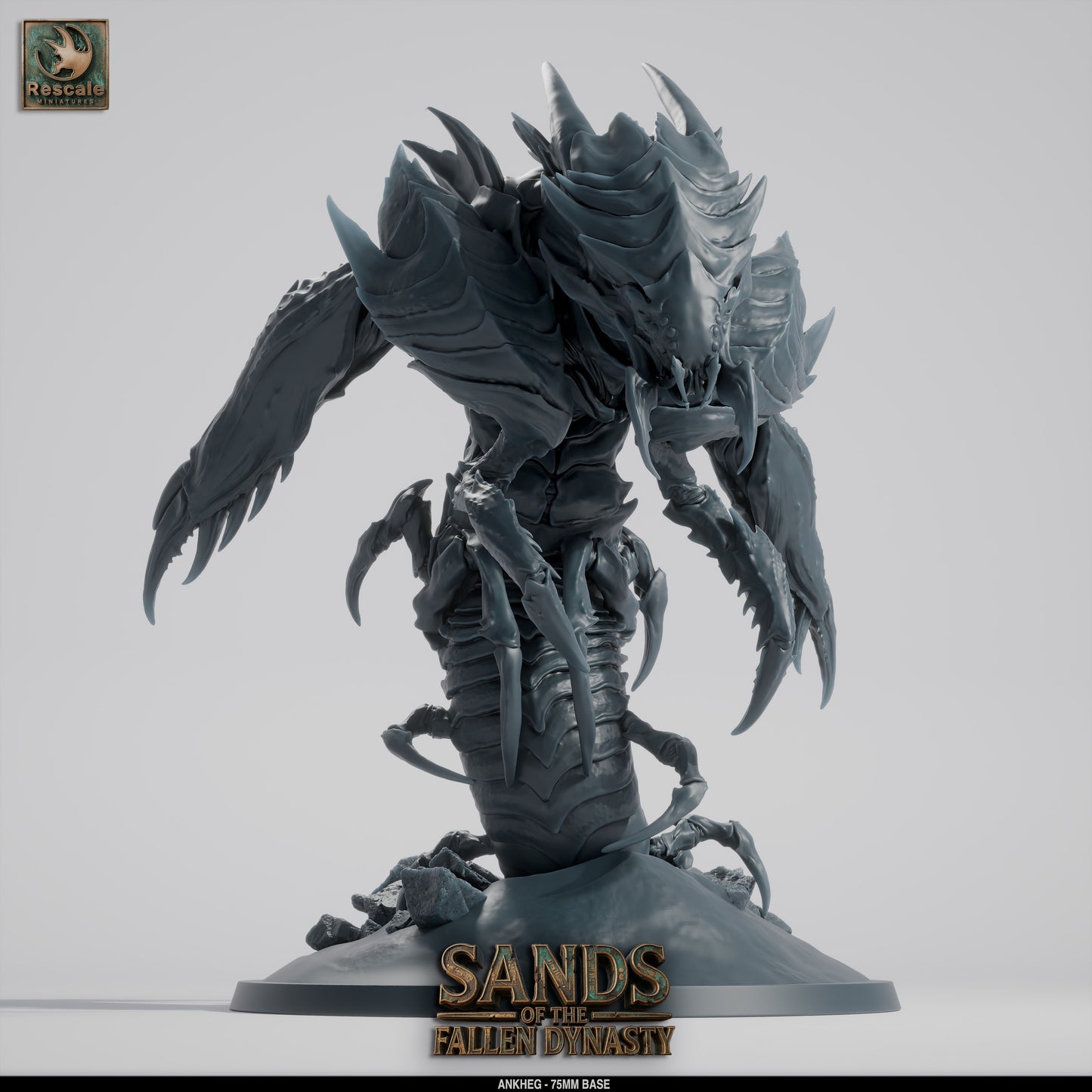 Ankheg | Burrowing Acid-Spitting Monster | Resin Tabletop RPG Figure | 75mm Base