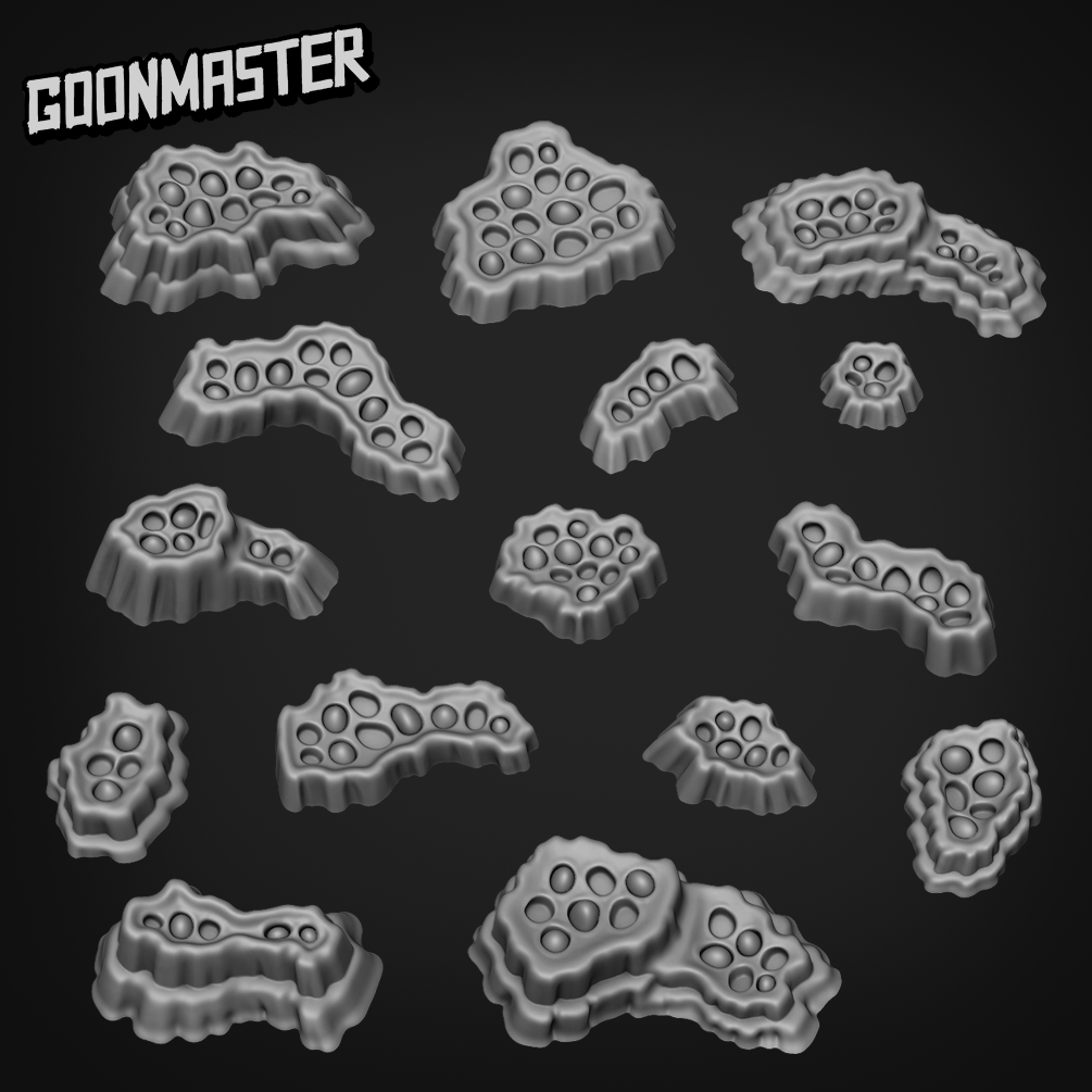 Alien Spore Podlets DND TTRPG Resin Terrain Bits Set of 15