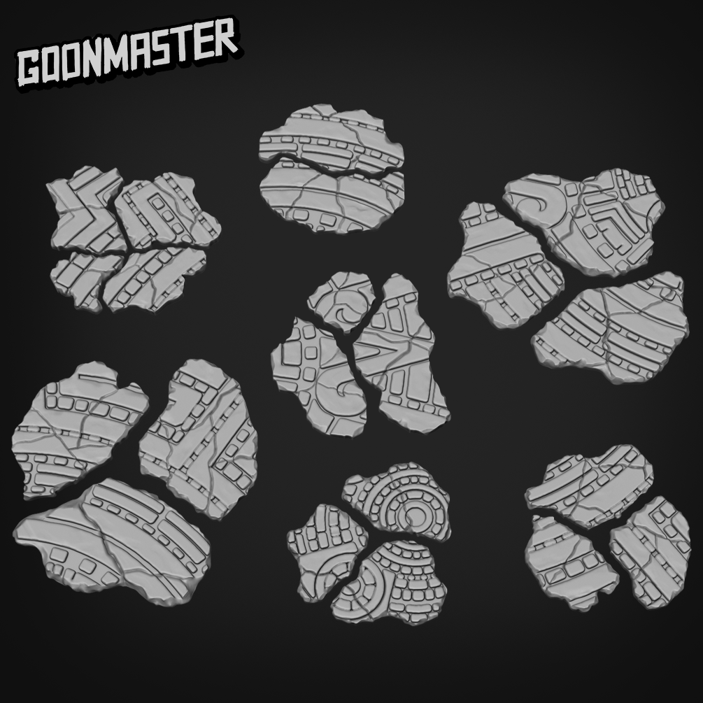 Ancient Broken Floor Set of 21 DND TTRPG Resin Terrain