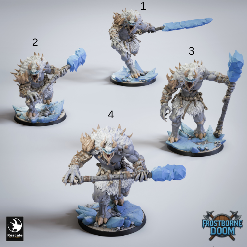 Shard Fangs DnD Miniature | Epic Figure for Dungeons and Dragons | Resin 3D Printed Tabletop RPG Model