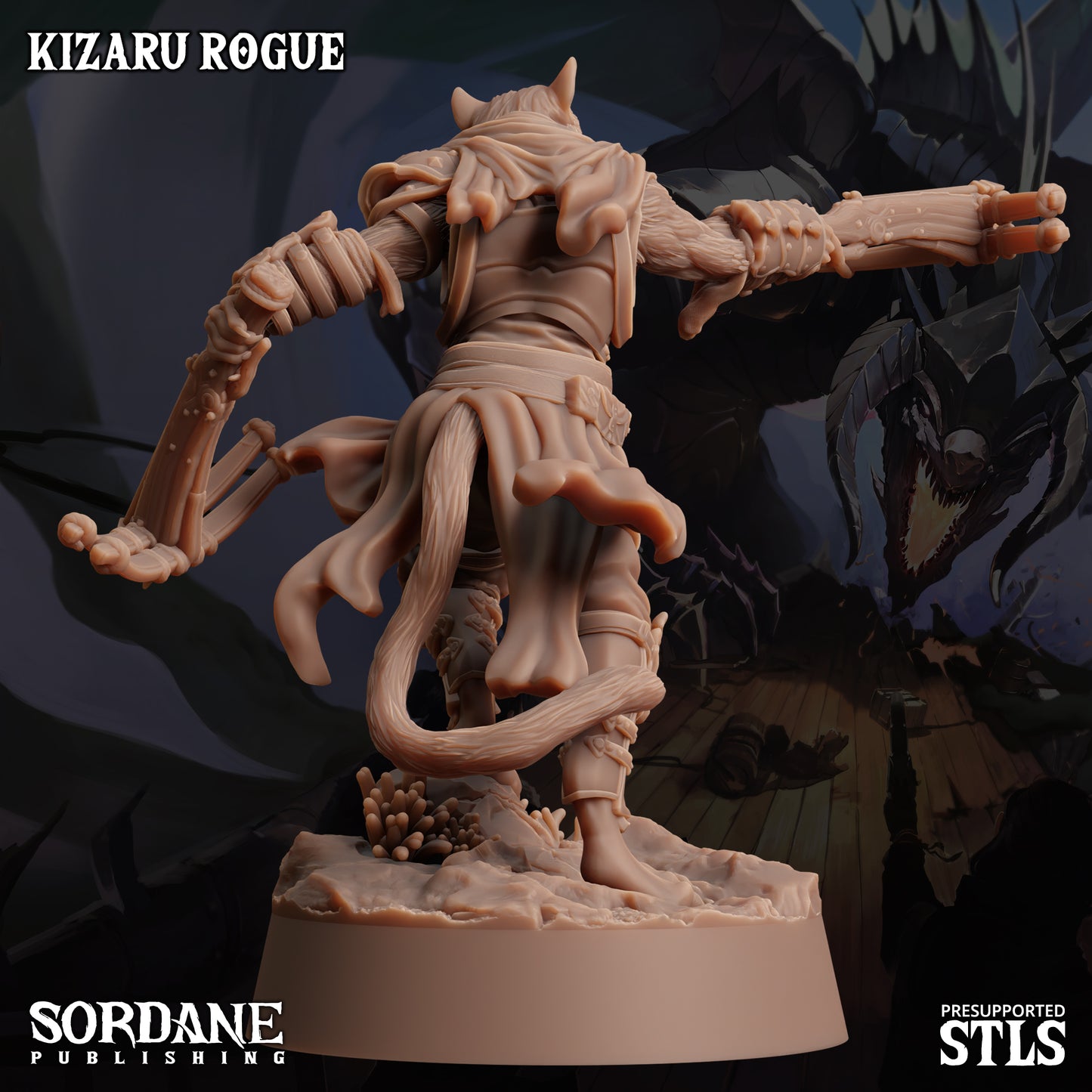 Kizaru Rogue DND Miniature TTRPG Resin Figure 25mm Base