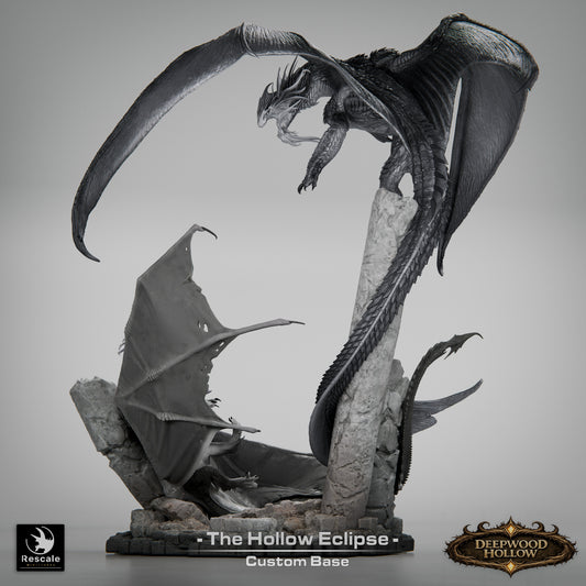 Hollow Eclipse Battle Diorama | Shadow War Display Scene | Resin Tabletop RPG Diorama