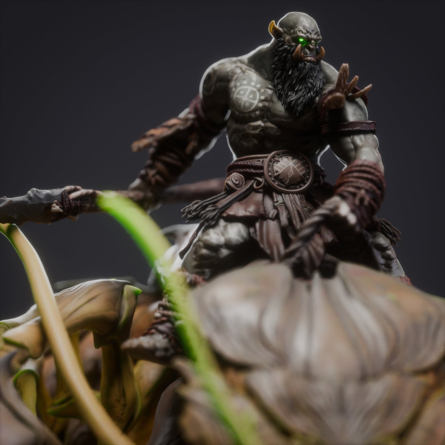 War Centipede Large D&D Miniature | Giant Centipede Monster Figure | Resin 3D Printed Tabletop RPG Model | 100mm Base