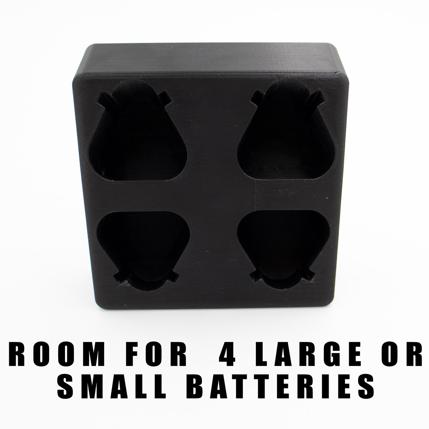 Packout Wall M12 Battery Holder Quad Mount (Large and Small Batteries)