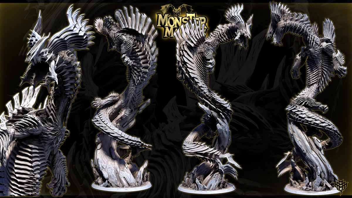 Jinaad Dragon Beast DND TTRPG Resin Model 75mm Base