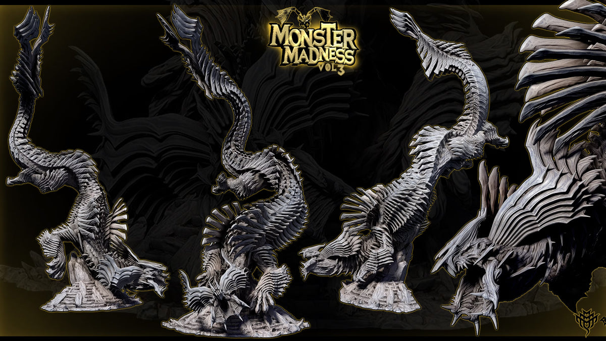 Jinaad Dragon Beast DND TTRPG Resin Model 75mm Base