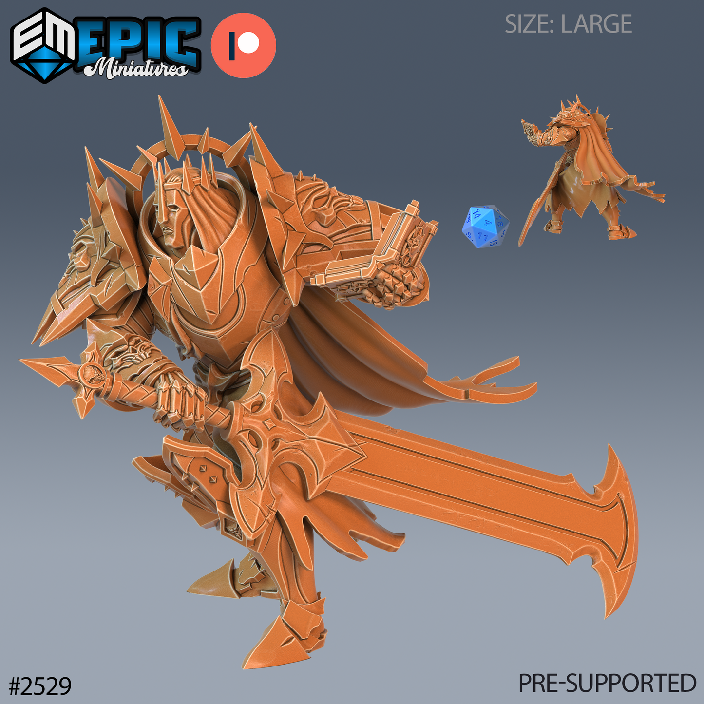 Heavenly Guard DND TTRPG Resin Model 51mm Base