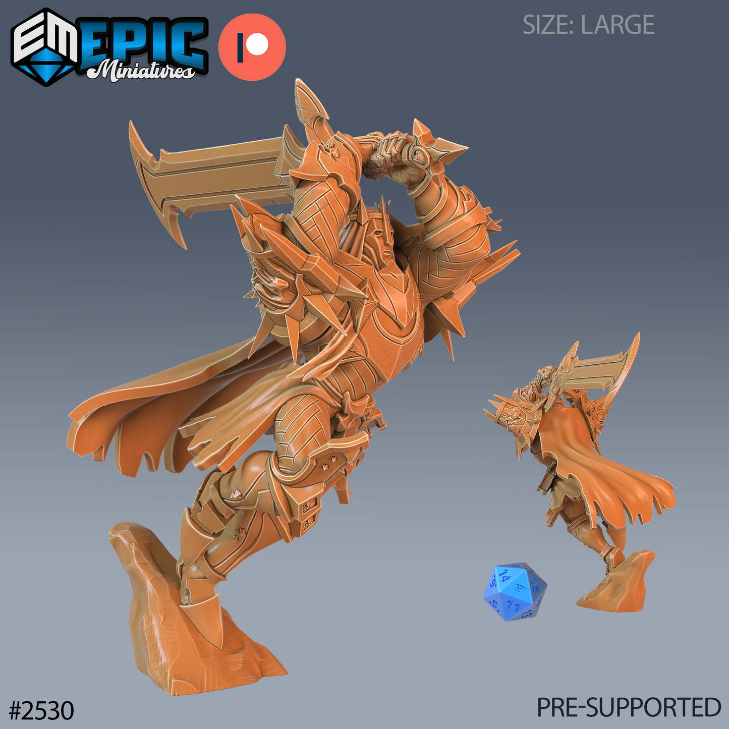 Heavenly Guard DND TTRPG Resin Model 51mm Base