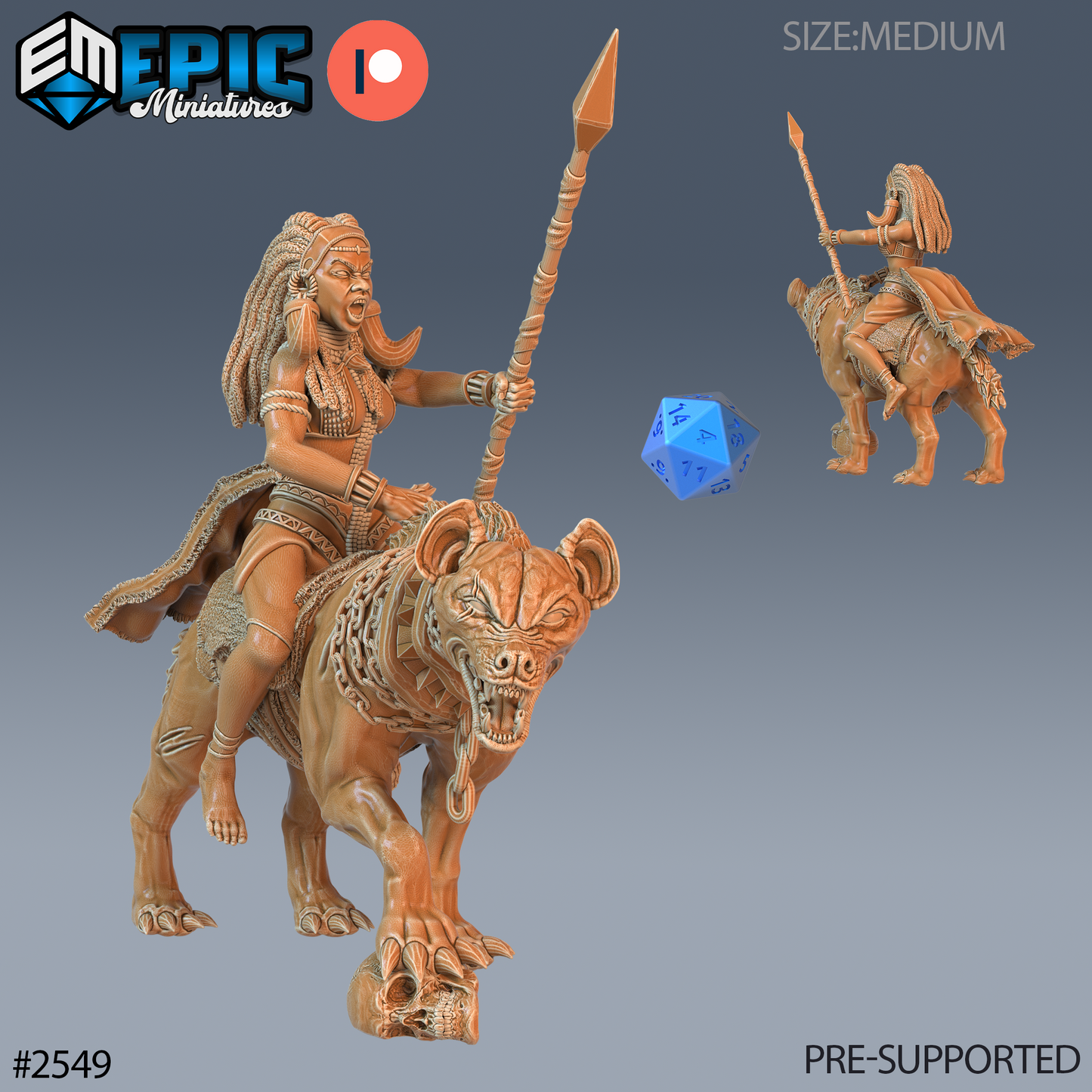 Tribe Princess DND Miniature TTRPG Resin Figure 25mm Base
