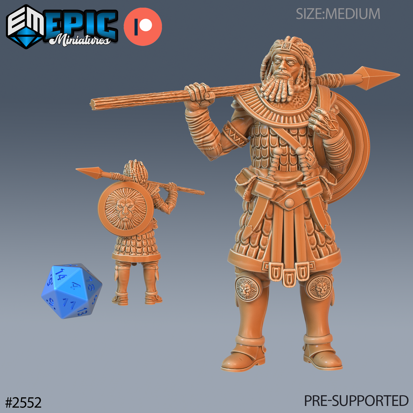 Tribe Guard DND Miniature TTRPG Resin Figure 25mm Base