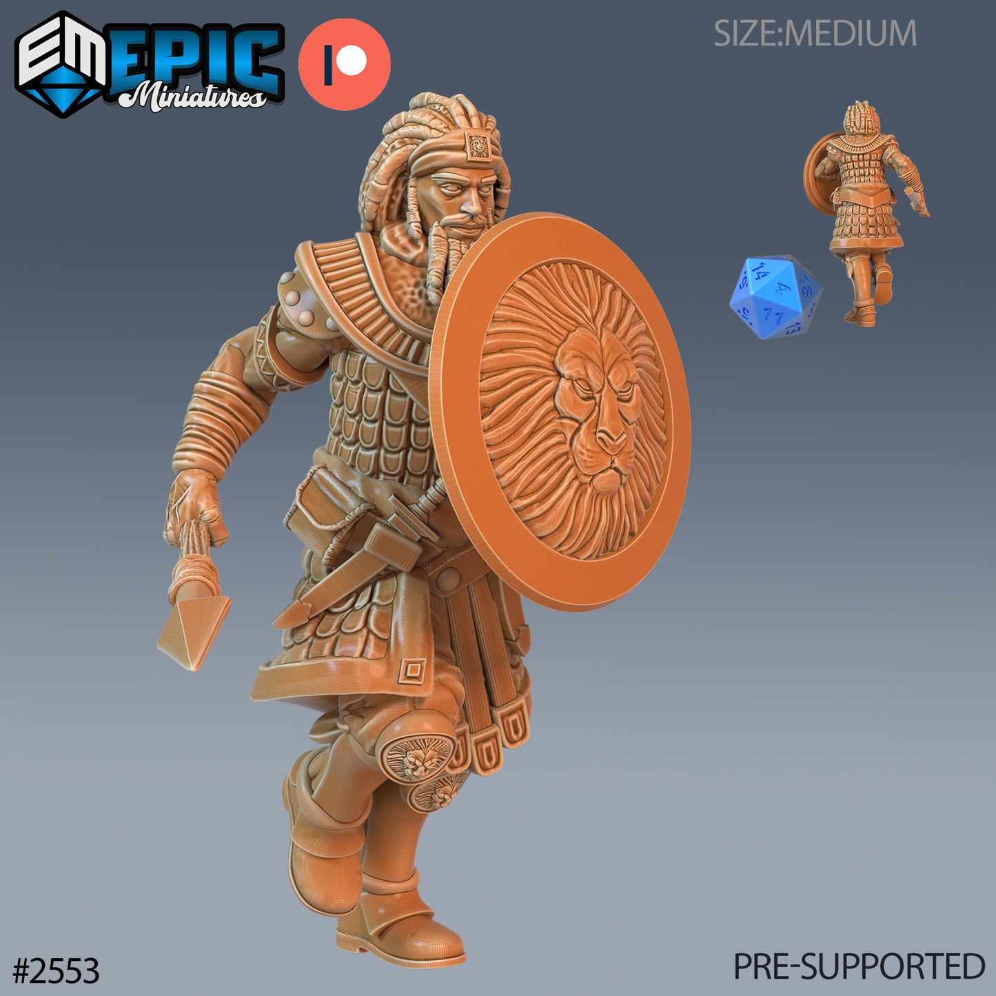 Tribe Guard DND Miniature TTRPG Resin Figure 25mm Base