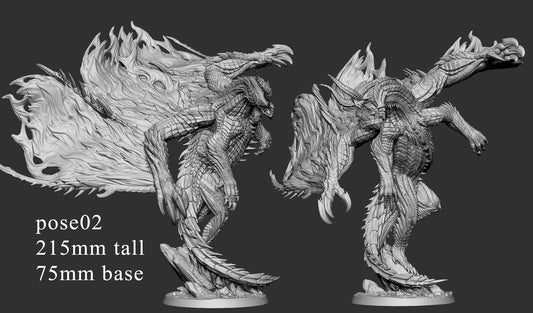 Dev Colossa DND TTRPG Resin Model 75mm Base